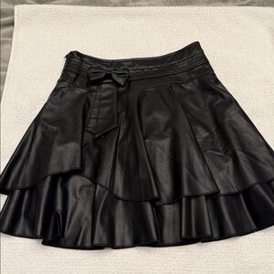 Chic Black Layered Ruffle Skirt